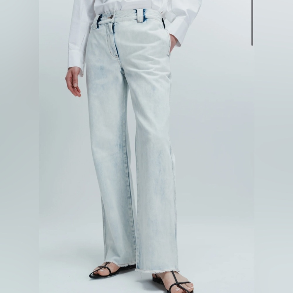 SAINTART NESSA DENIM PANT, INDIGO BLEACH size S new with tags